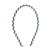 Black wavy iron headbands for men and women from Japan and South Korea, 5mm wide steel wire spring headbands, 2-yuan store supply at night market Item Picture